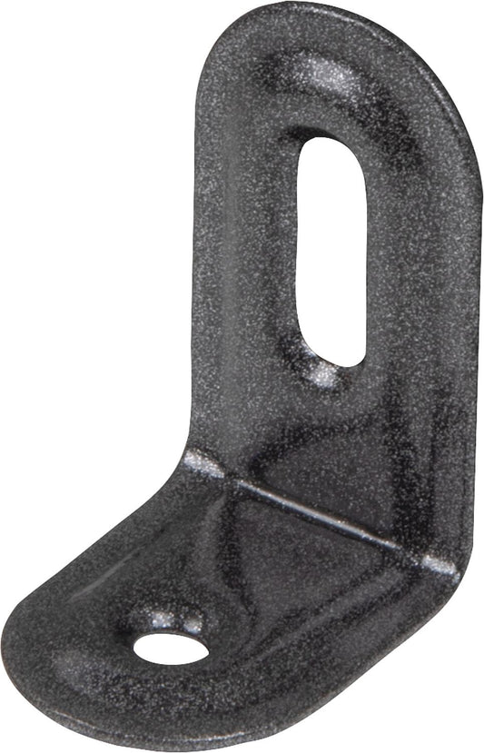 Verstellwinkel DURAVIS® 2 x 40 x 22 mm, geprägt, Material: Stahl, blau verzinkt, Oberfläche: schwarz-diamant