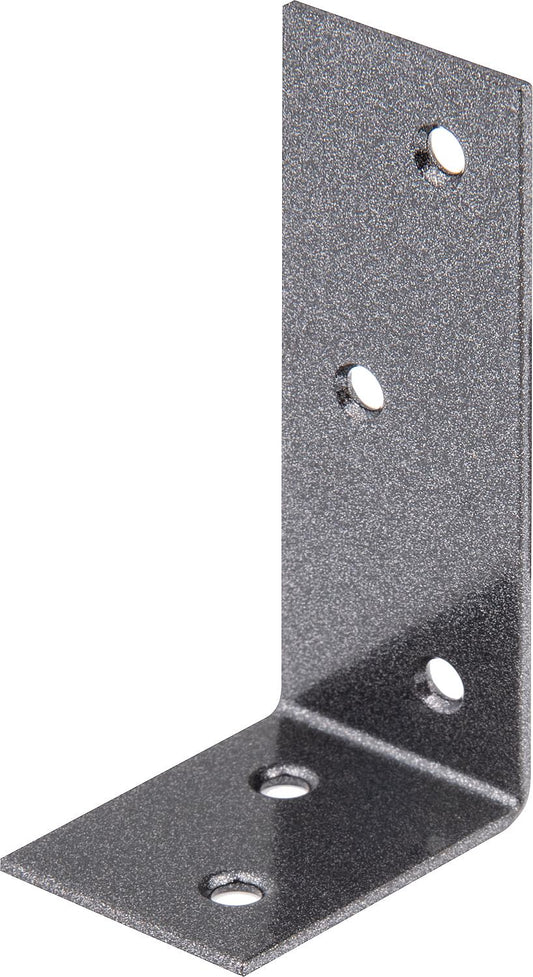 Balkenwinkel DURAVIS® 40 x 80 x 30 mm, ungleichschenklig, Material: Stahl, blau verzinkt, Oberfläche: schwarz-diamant