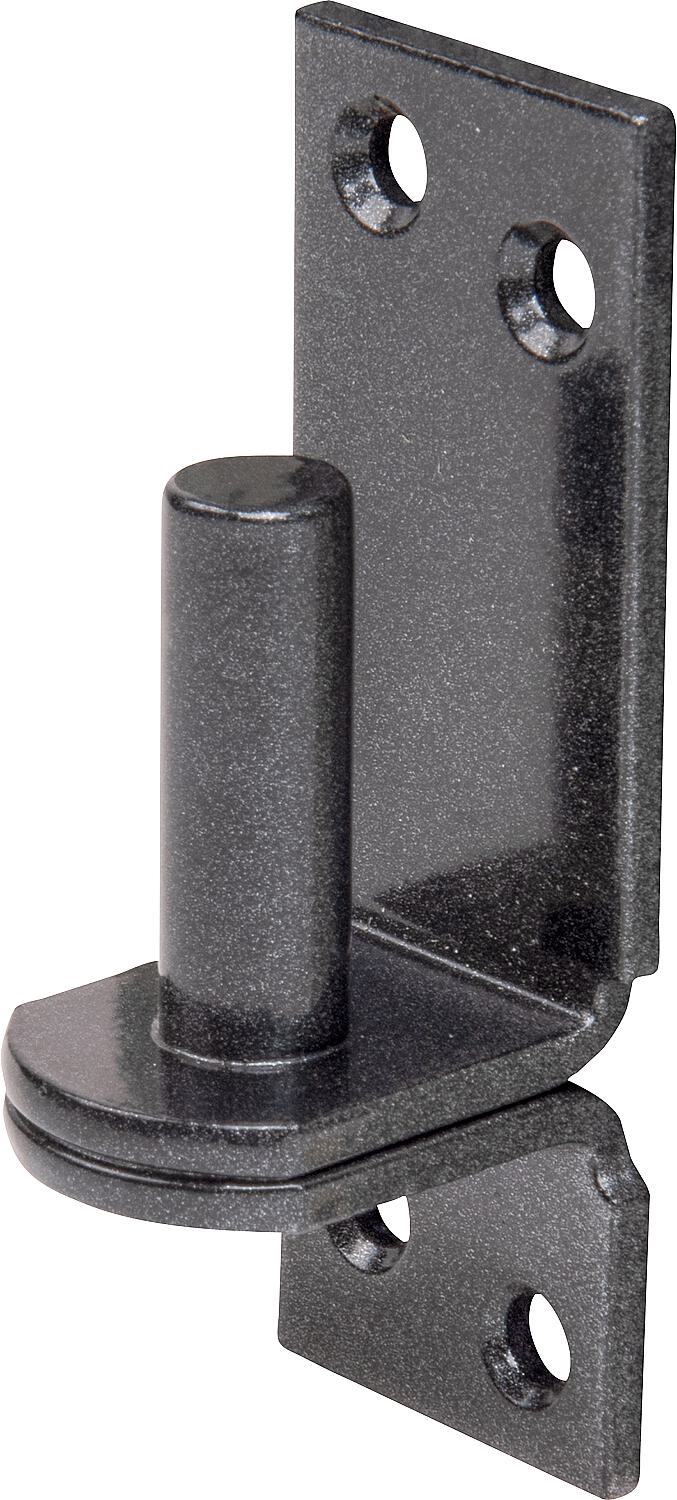 DURAVIS® plate hinge ⌀ 13 mm, DI hook, material: steel, blue zinc plated, surface: black diamond