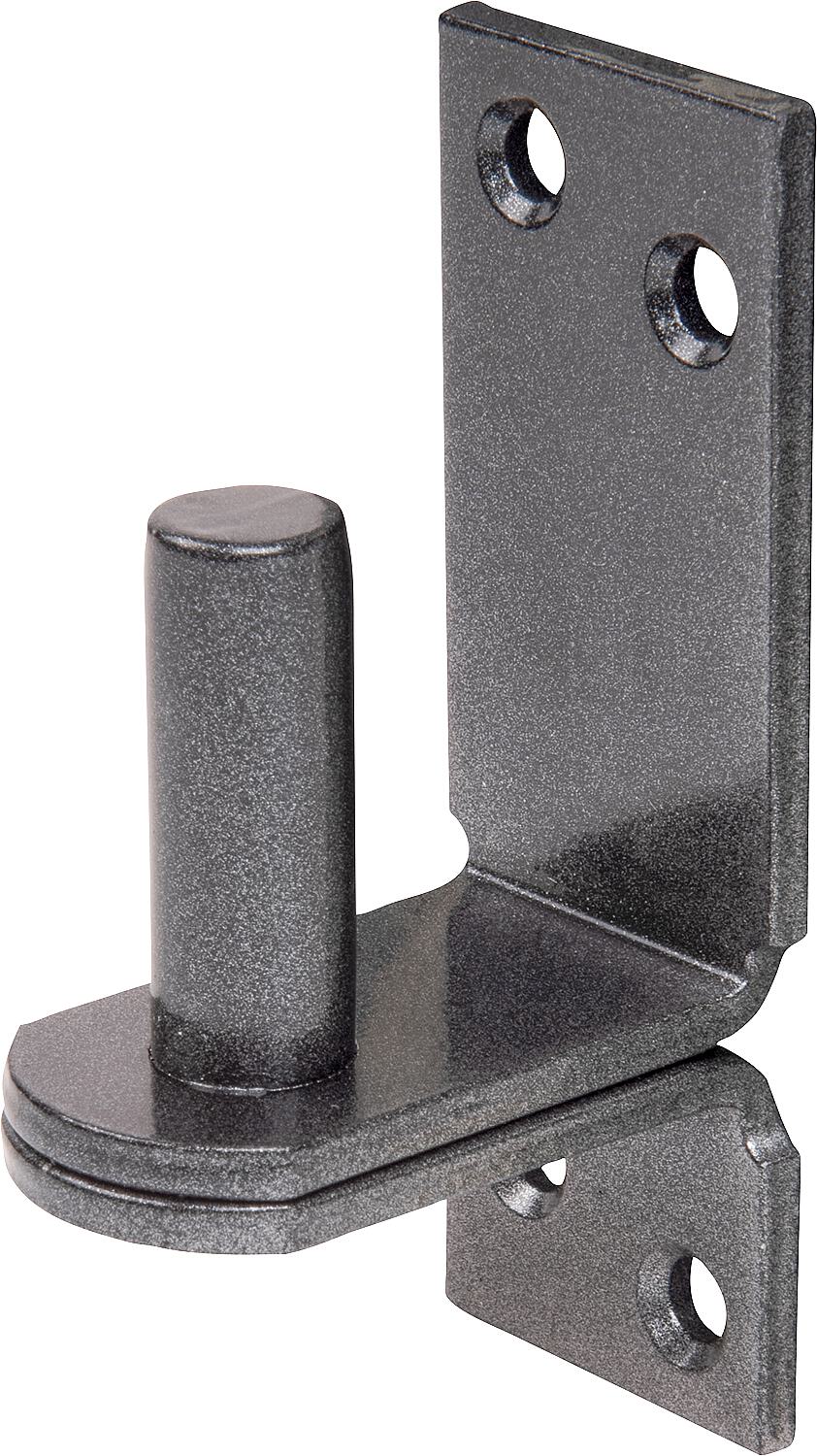 Kloben auf Platte DURAVIS® ⌀ 16 mm, DII-Haken, Material: Stahl, blau verzinkt, Oberfläche: schwarz-diamant