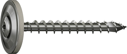 Roofing screw, SPAX® with seal, stainless steel A2, 4.5 x 55 mm, washer 15 mm, pack of 70