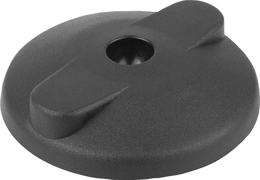 Teller für Gelenkfüsse Kipp DRM120 Form D Kunststoff/ Anti-Slip