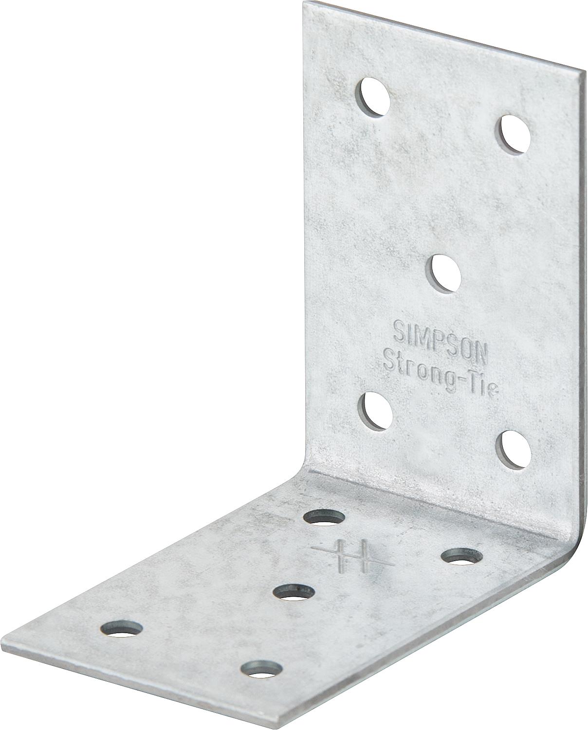 Galvanized angle bracket without ribs, 80x80x80mm, 2mm thick