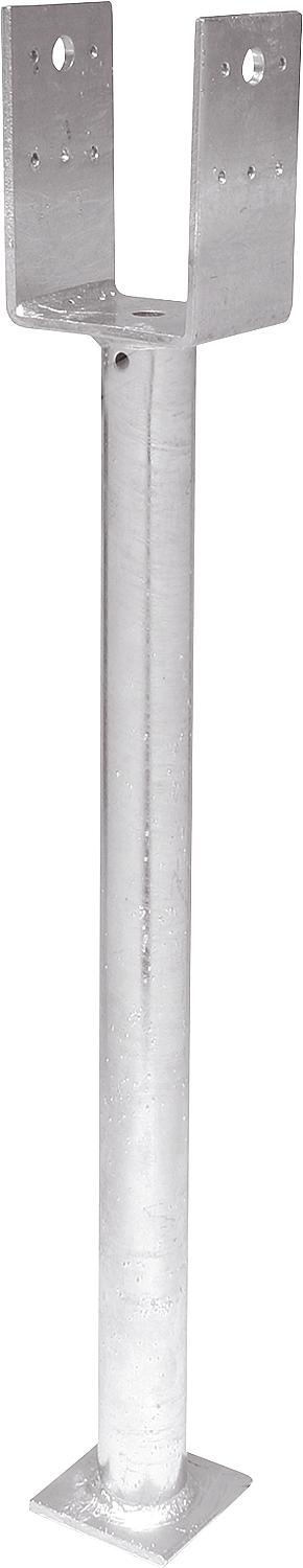 Stützenschuhe L L140 x 90 mit Rohr 38 mm feuerverzinkt (tzn)
