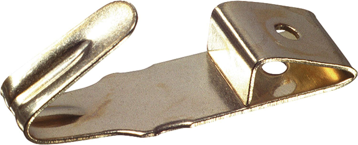 Brass-plated picture hooks with pins d=3 mm, pack of 6.