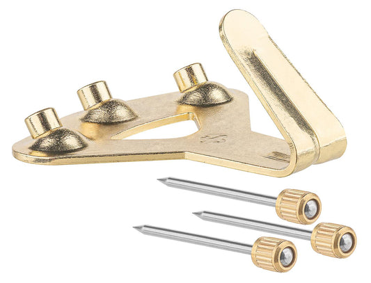 Floreat hooks with pins, brass-plated, d=4, pack size = 2 pieces