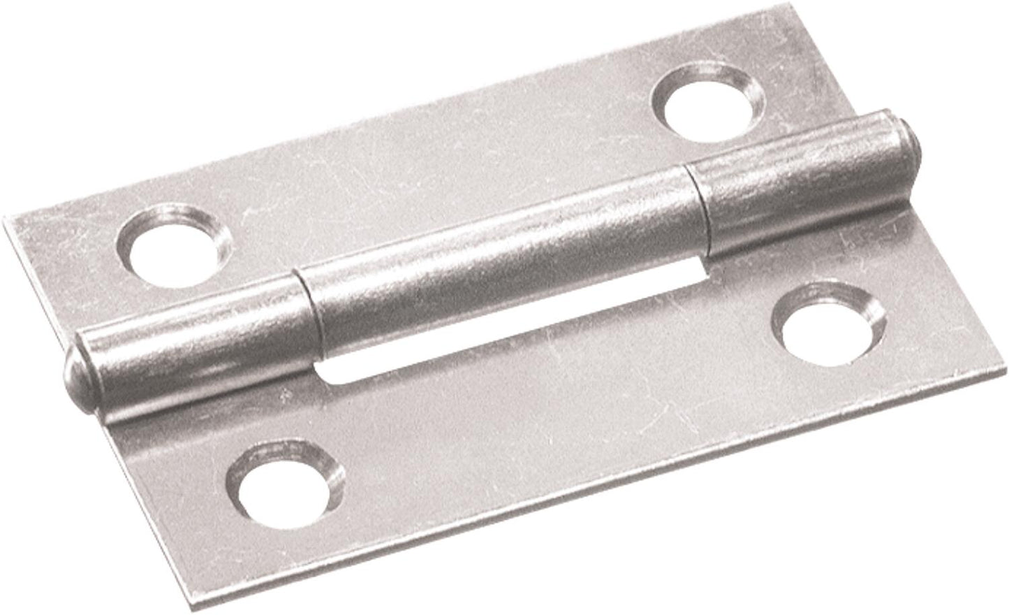 Narrow hinges with screws, galvanized, L=50mm, pack of 2.