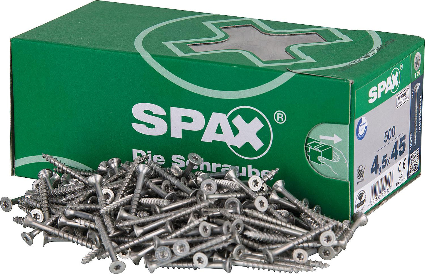 Countersunk screw SPAX® WIROX® partial thread T - STAR Plus ø 4.5 x 80 mm, pack of 200
