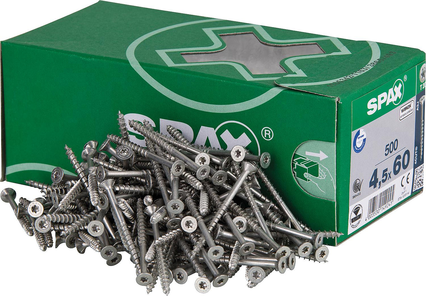 Countersunk screw SPAX® WIROX® partial thread T - STAR Plus ø 4.5 x 80 mm, pack of 200