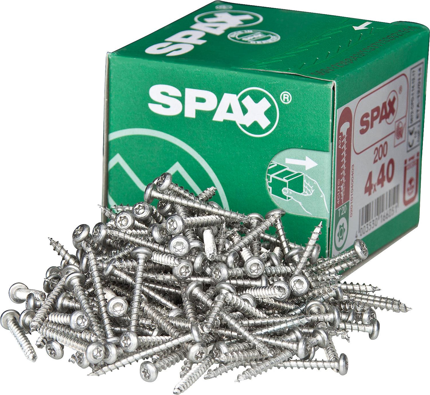 SPAX® WIROX® full thread T-STAR Plus pan head screw ø 4.0 x 50 mm, pack of 200