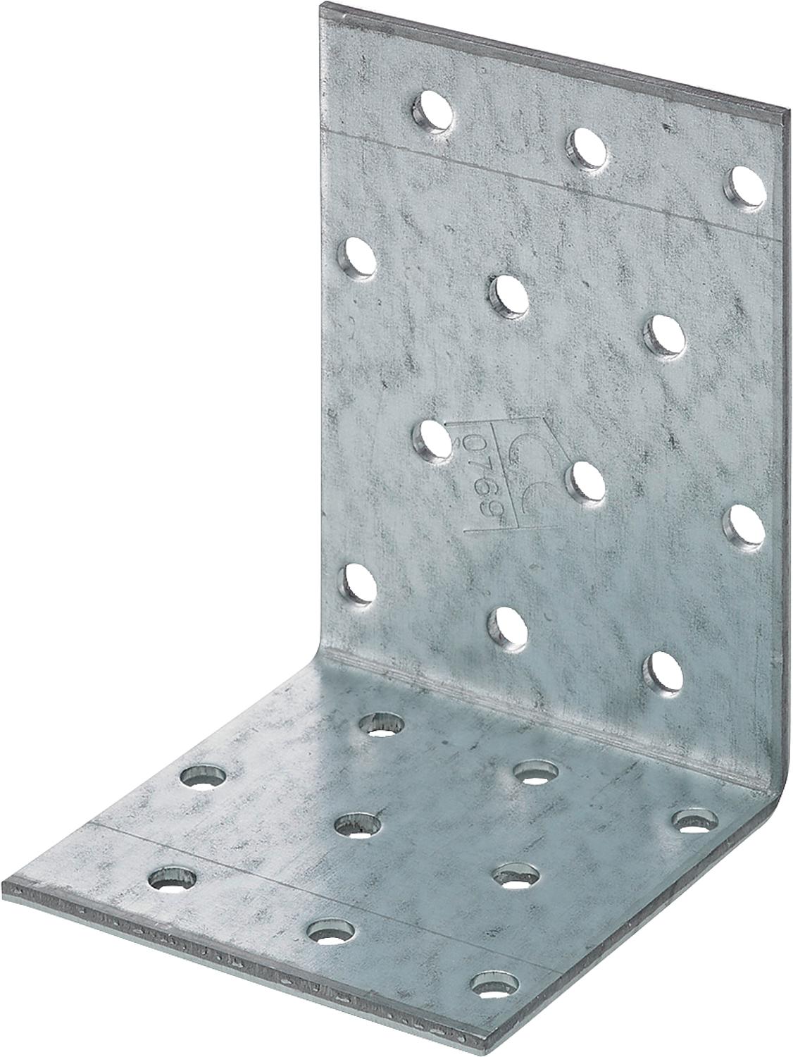 Perforated angle bracket, unequal angle, 60x80x60x2.5