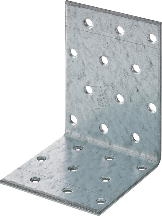 Perforated angle bracket, unequal angle, 60x80x60x2.5