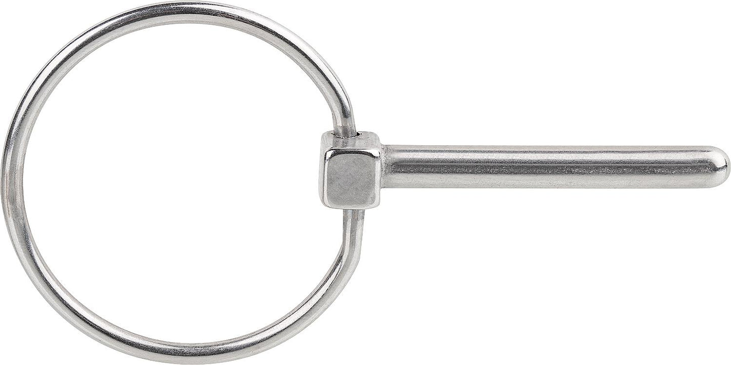 Goupille fendue pliante avec anneau, acier inoxydable A4