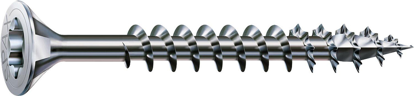 SPAX® Universalschraube, Vollgewinde galvanisch verzinkt, Senkkopf, T-STAR plus, MULTI-Kopf, 4CUT-Spitze