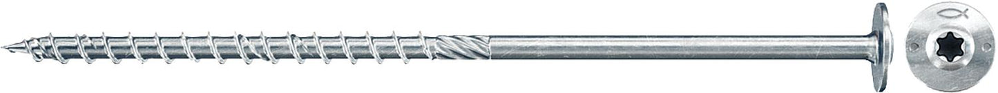 Countersunk head screw Power-Fast II 10.0x400 TK blvz TG TX, pack of 50
