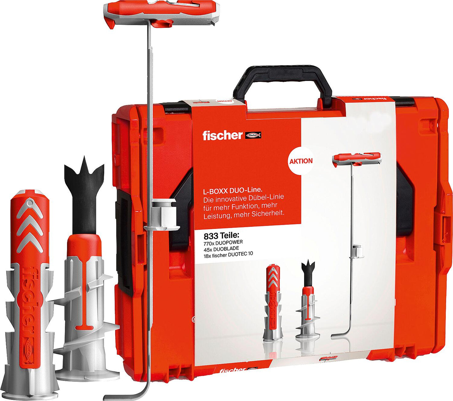 Dübelsortiment Fischer DuoLine, 834-teilig in L-BOXX 102