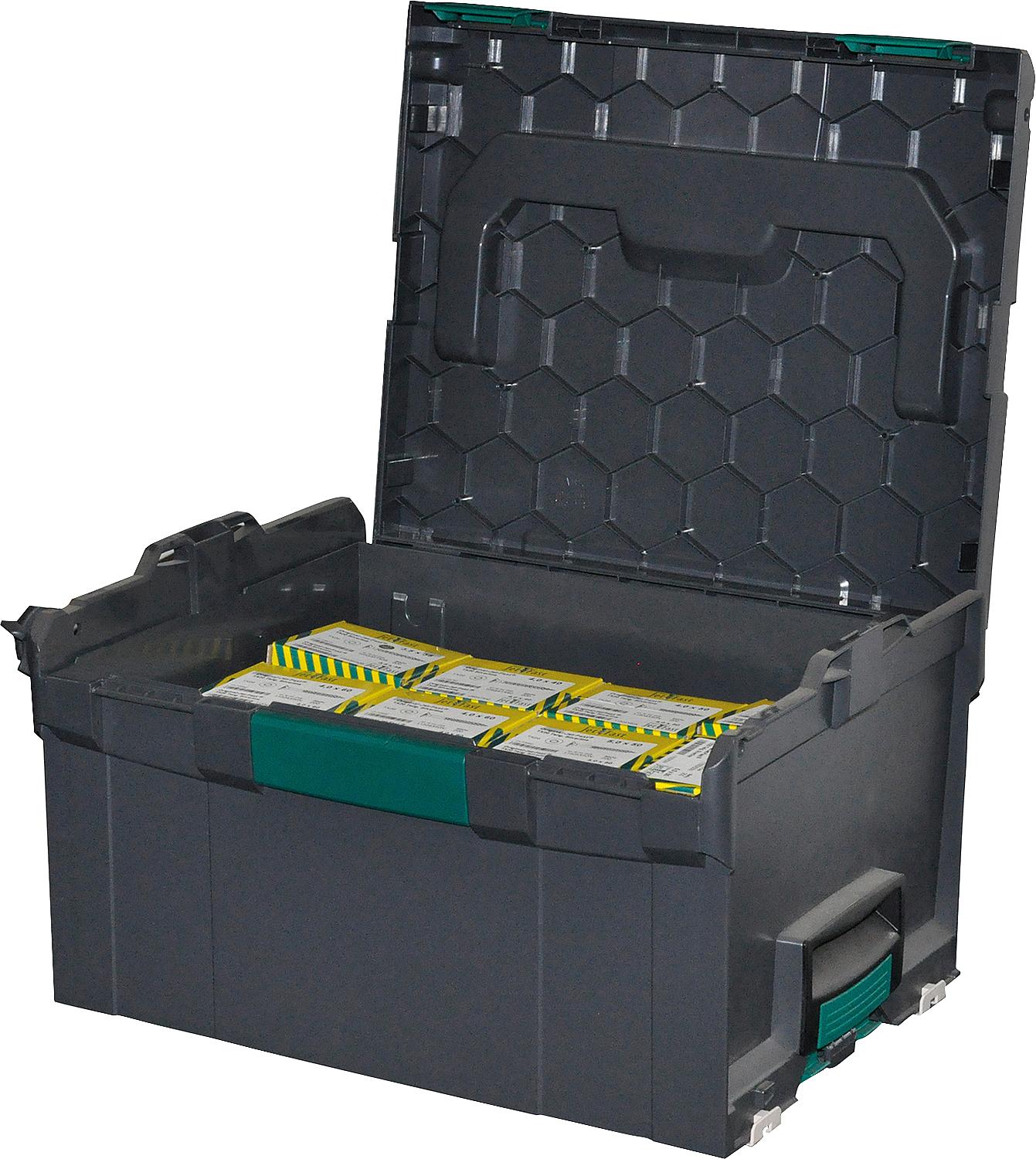 Assortiment de vis universelles MFI Jet-Fast® zinguées bleues (Silverline), TX 3100 pièces en L-BOXX