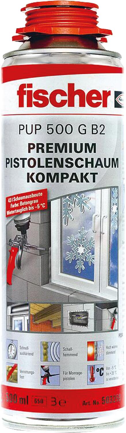 PU-Schaum PUP 500 G B2 betongrau 500 ml