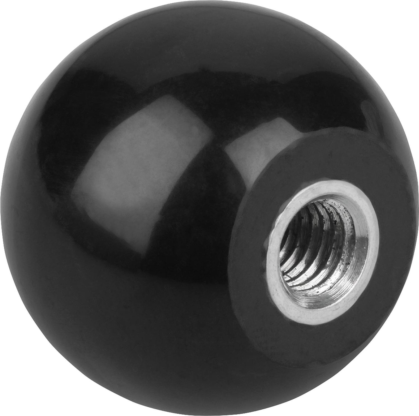 Ball knob with threaded bushing, internal thread M10, form E, diameter 32mm