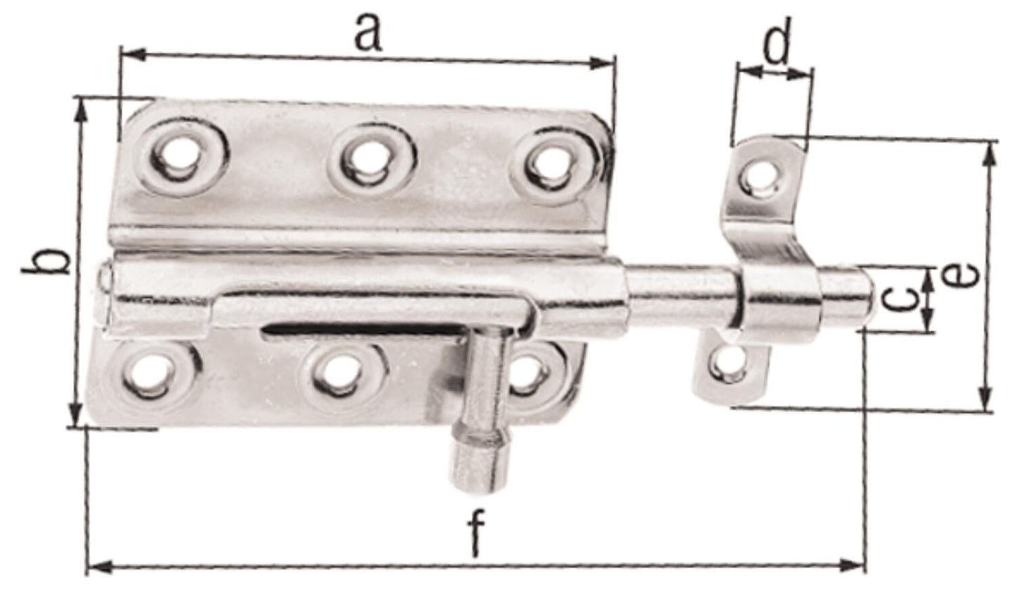 Bolzenriegel mit rundem Griff