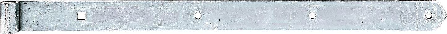 Straight/rounded hinge 1000 x 60 mm, ø 20 mm, electro-galvanized, thick-film passivated