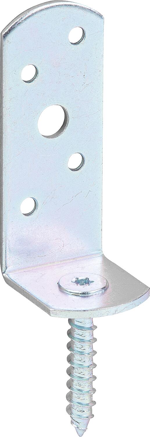 L-shaped woven fence bracket, 115x31.5mm, electro-galvanized, thick-film passivated