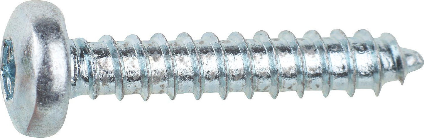 Sheet metal screw, pan head, DIN/EN/ISO 14585 with Torx, zinc-plated, ø 6.3 x 50 mm, pack of 250.