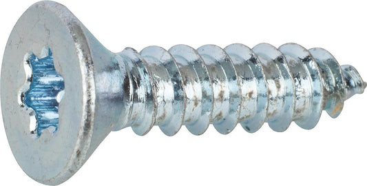 Sheet metal screw, countersunk head, DIN/EN/ISO 14586 with Torx, zinc-plated, ø 6.3 x 50 mm, pack of 250.