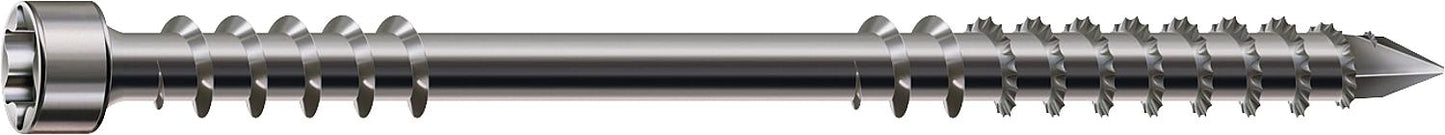 Vis à tête cylindrique SPAX® en acier inoxydable A4 avec filetage de fixation T-STAR Plus, Ø 8,0 x 120 mm, lot de 50