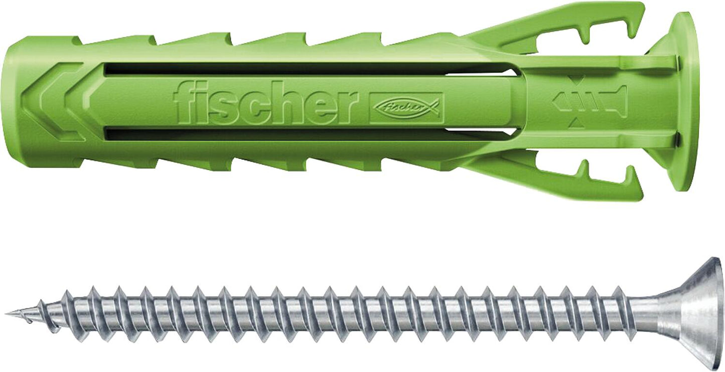 Cheville d'expansion Fischer SX Plus Greenline avec vis