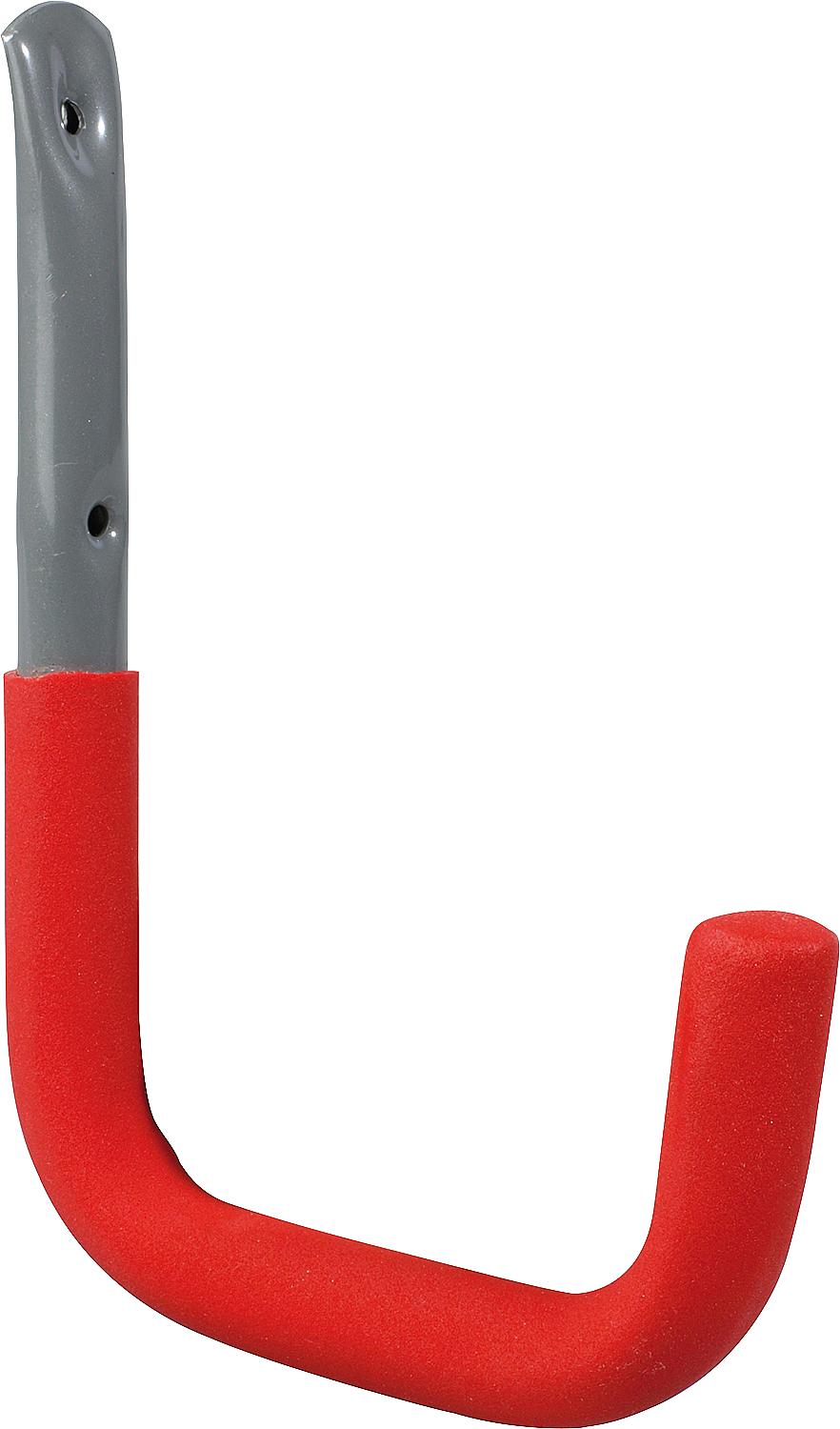 Galvanized wall hook with rubber pad, 300 x 250 mm, ø 18 mm