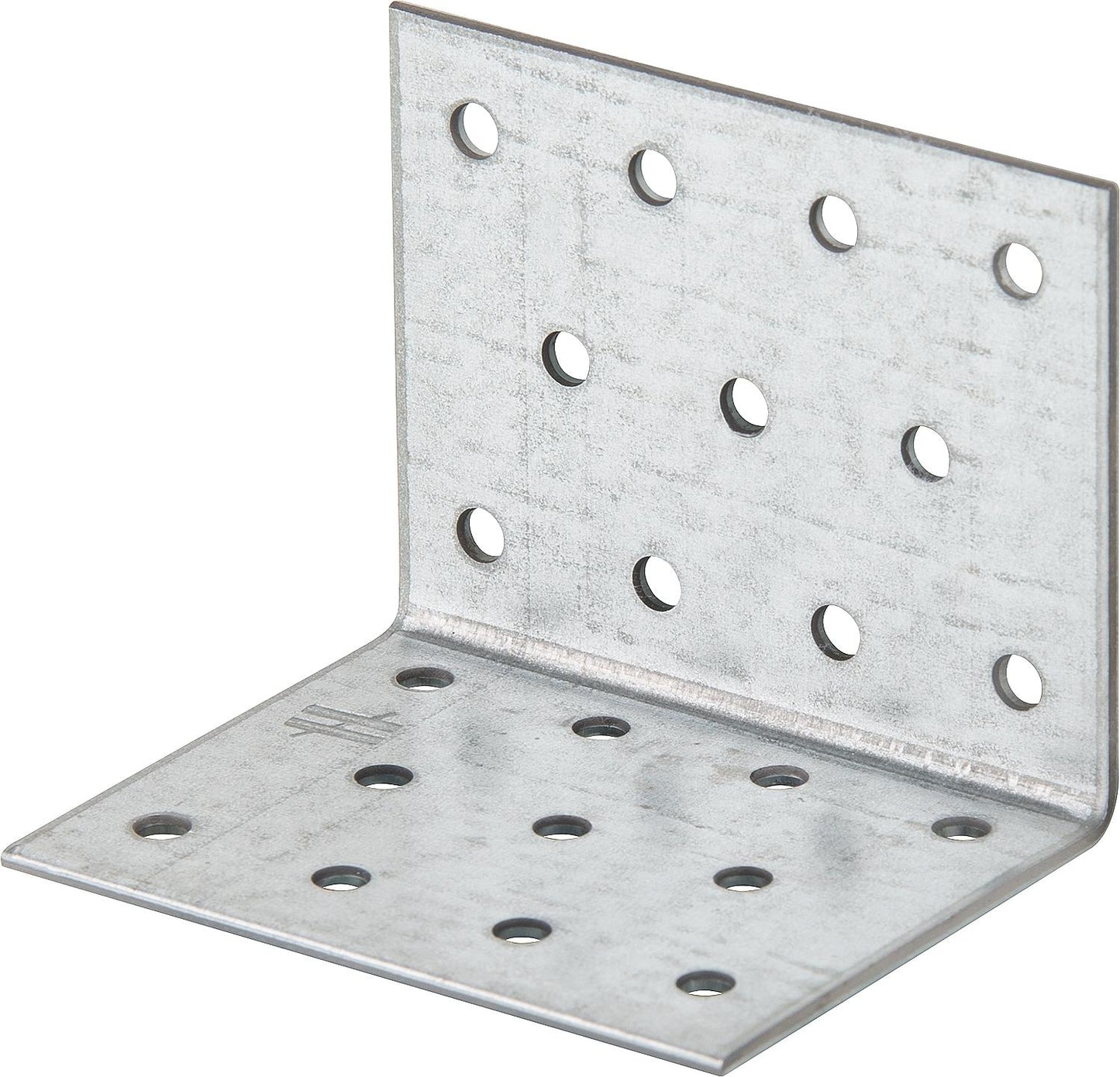 Galvanized angle bracket without ribs, 80x80x80mm, 2mm thick