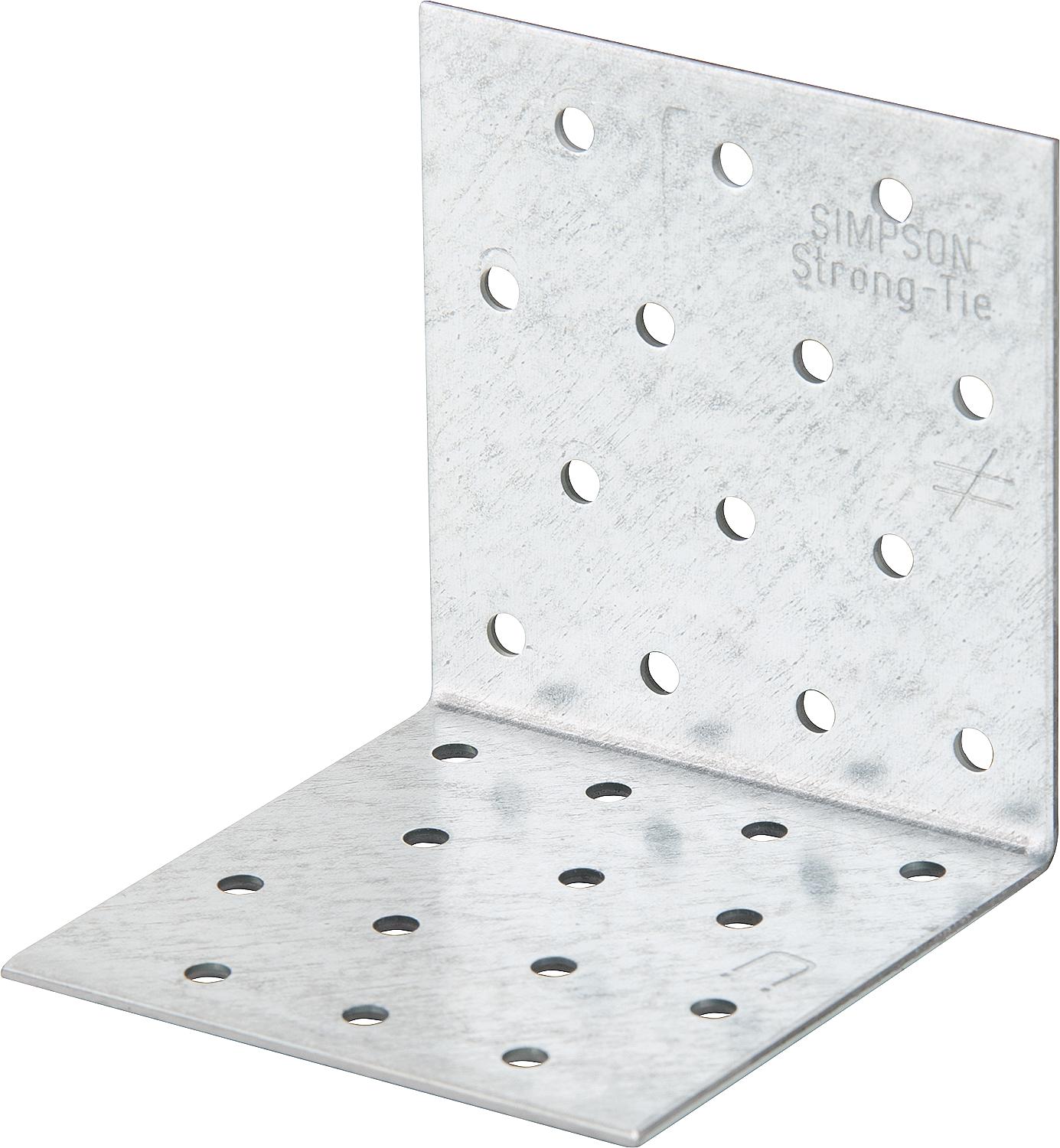 Galvanized angle bracket without ribs, 80x80x80mm, 2mm thick
