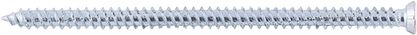 Vis pour cadre de fenêtre FFS (plastique, aluminium) électro-galvanisée, filetage complet avec tête fraisée plate