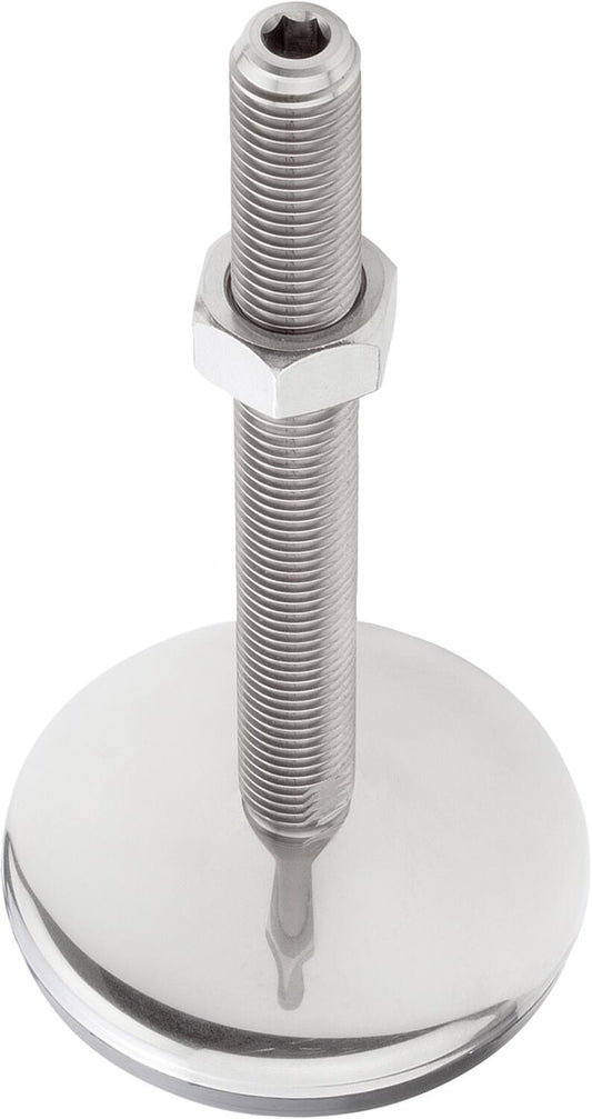 STELLFUss MIT INNENSECHSKANT M24X150,FORM:C STAHL, D=120
