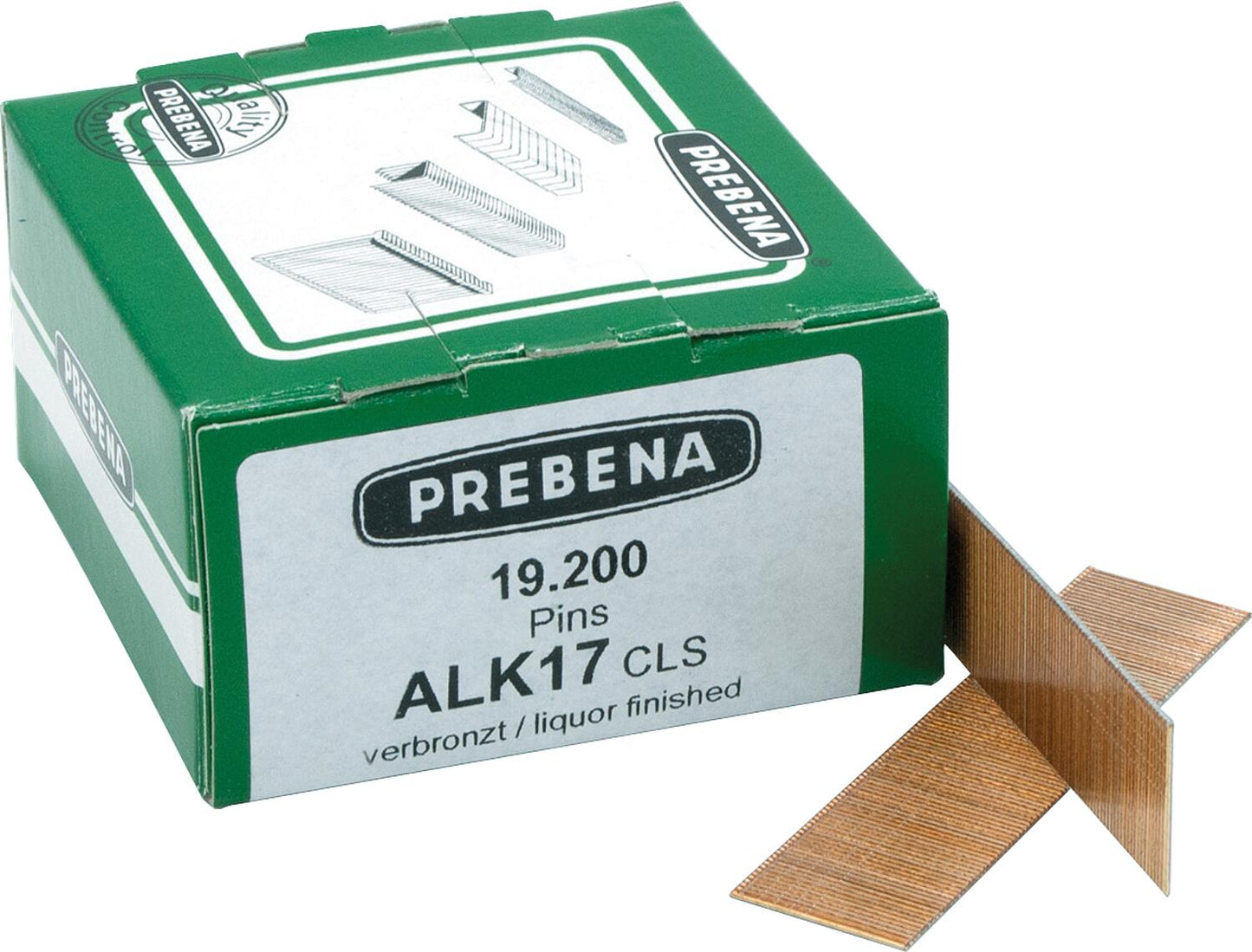 Stiftnägel Type ALK, 35 mm, verbronzter Stahl, VPE = 9600 Stk.