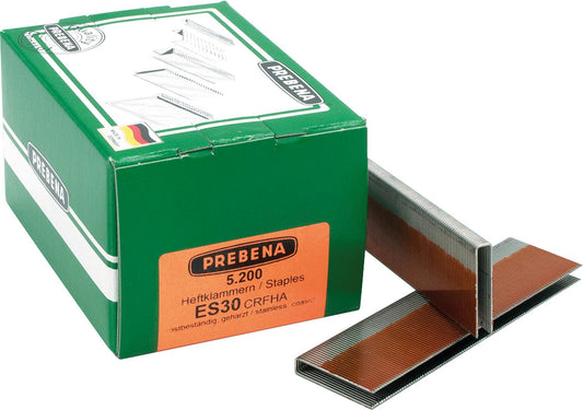Staples type ES 30 mm, V2A-impregnated, pack size = 5200 pcs.