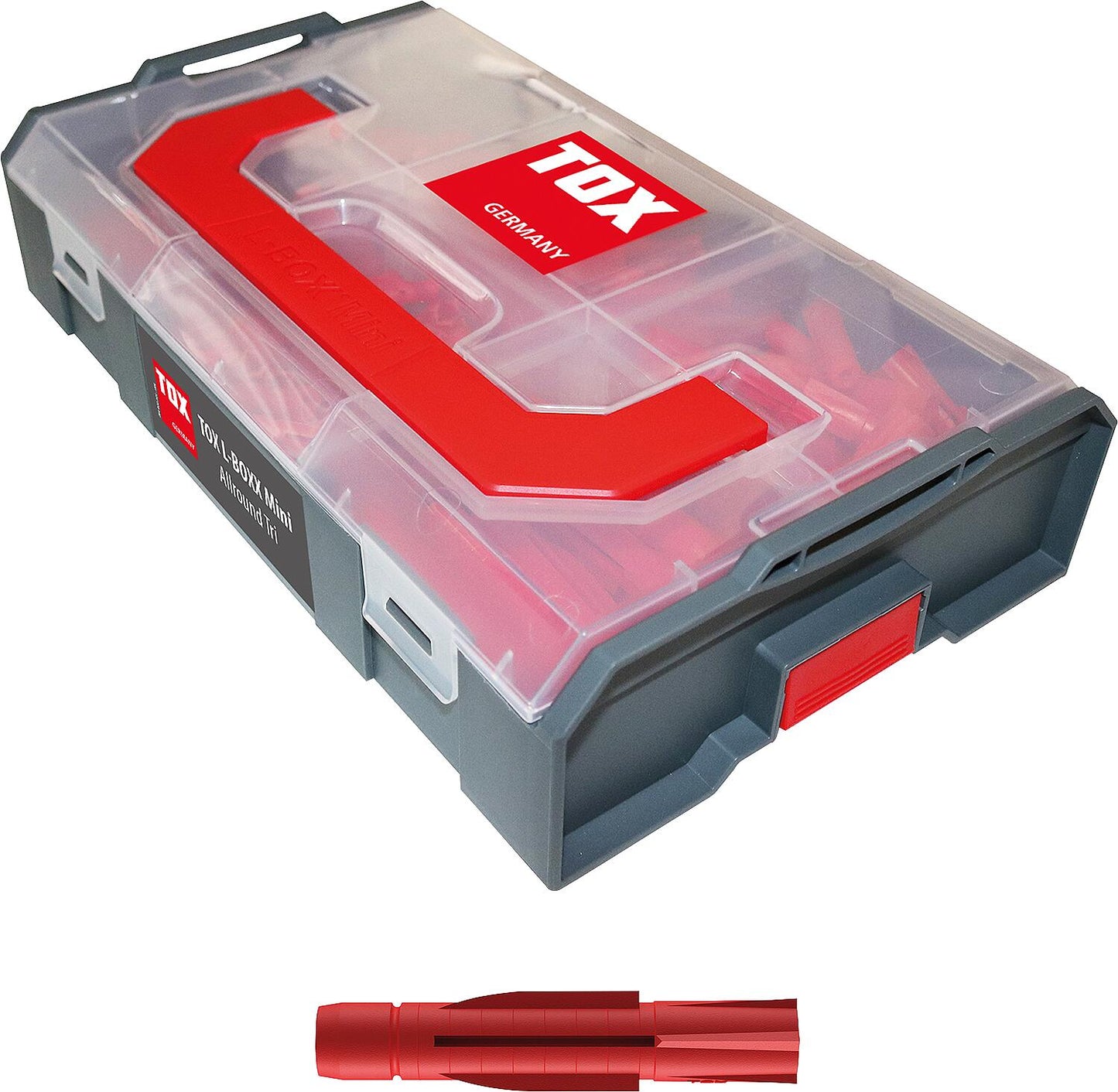 TOX L-BOXX Mini Cheville Tout Usage Assortiment Tri-Moitié 266 pièces
