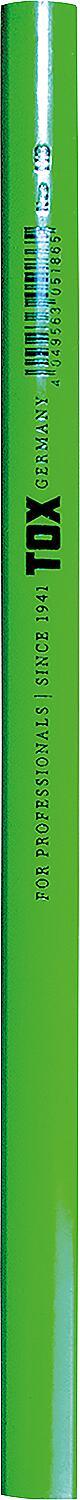 Crayon de charpentier TOX vert fluo, paquet de 12