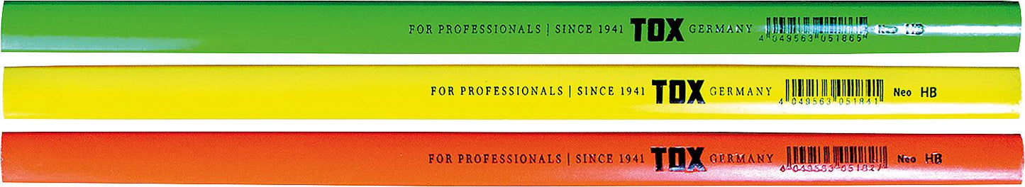 Assortiment de 12 crayons de charpentier TOX Neo Mix