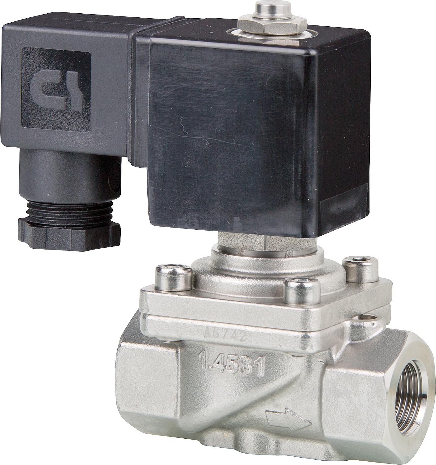 Électrovannes à commande mécanique GSR, DN 10-25 (3/8"-1") en acier inoxydable
