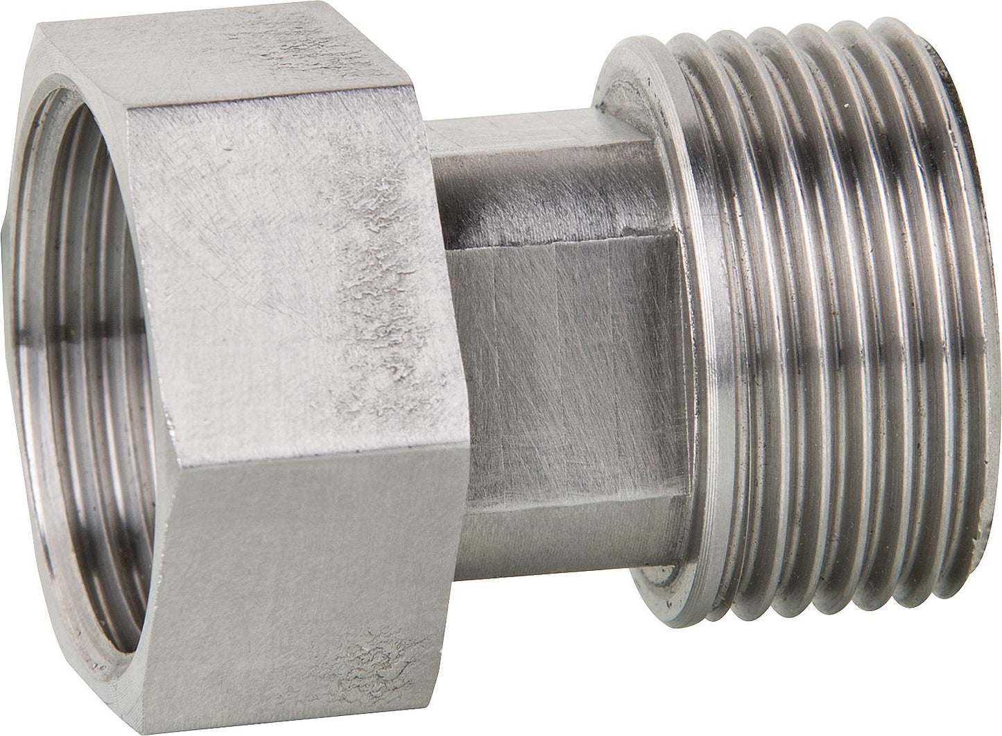 Stainless steel screw fitting DN40 (1 1/2") male thread x union nut