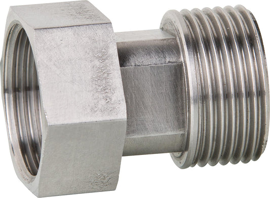 Stainless steel screw fitting DN40 (1 1/2") male thread x union nut