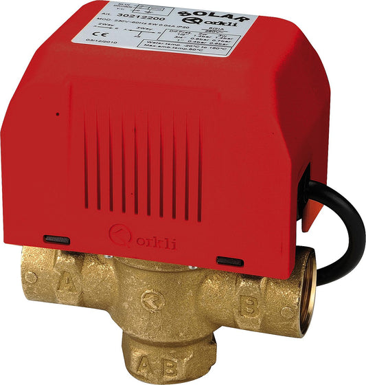 3-Wege Zonenventil Orkli DN25(1") IG, mit Endschalter, 230V