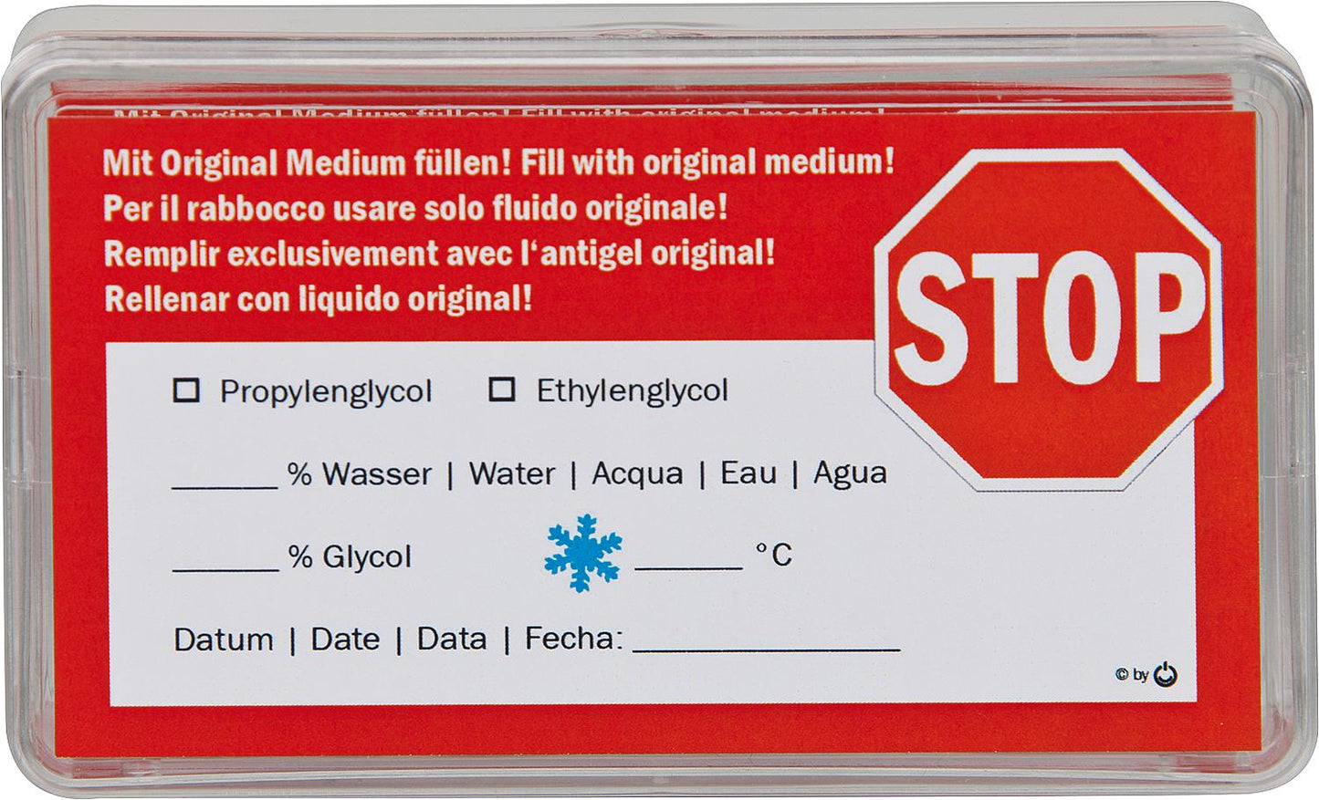 Test label stickers - solar accessories for solar test kits, pack of 12