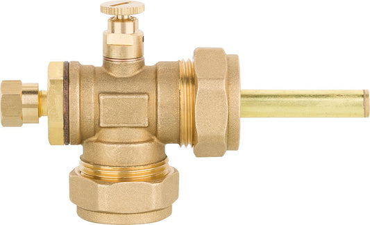 22mm T-piece connection with sensor sleeve and vent