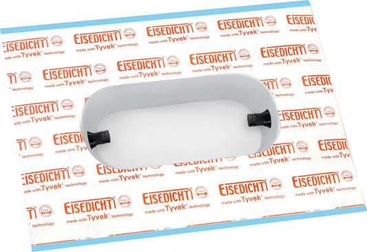 Airtight 3-way socket sleeve, Tyvek adhesive collar