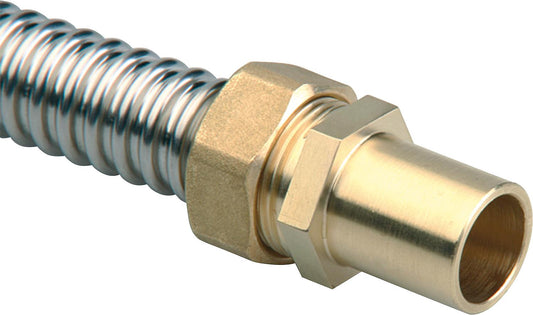 Anschluss mit Rohrstutzen 22 mm