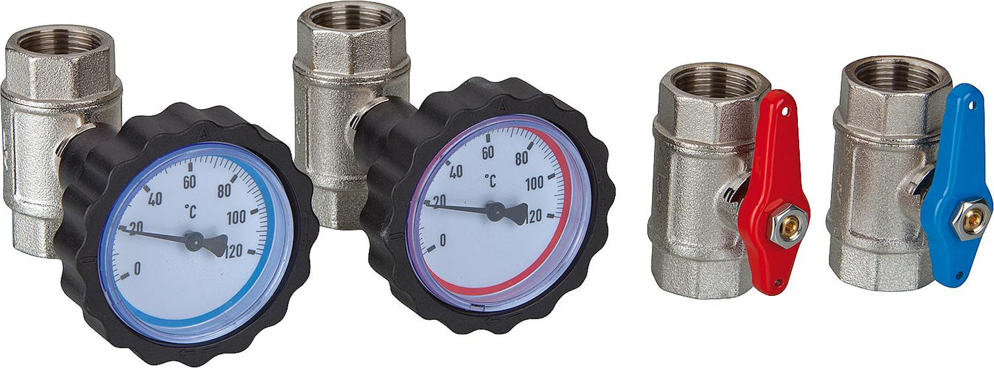 Kit de raccordement pour vanne à bille DN 20 (3/4")