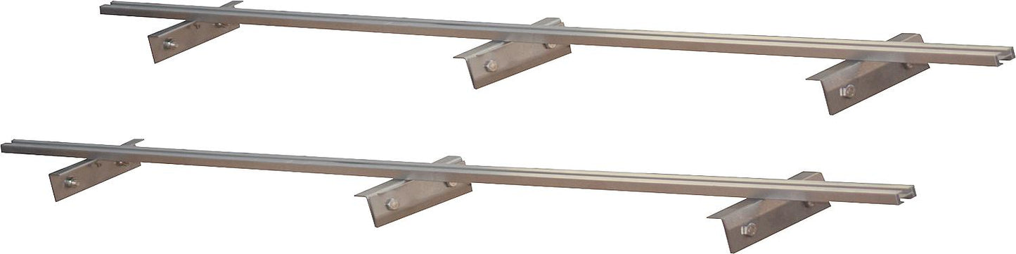Roof mounting kit for sheet metal seams 25-60° for 3 collectors SX2.51-P3